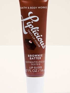 Bath & Body Works Figlicious Lip Gloss - Brownie Batter Brown